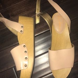 Sam elderman nude wrap around ankle Sandles sz 8